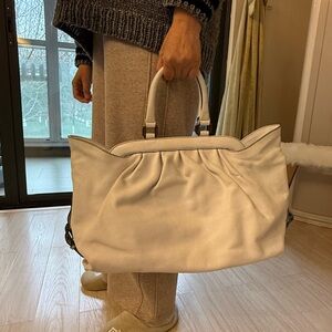 Authetic Fendi  White Women's Handbag